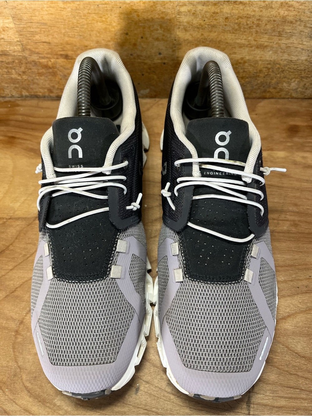 On Cloud 5 Fuse REFLECTIVE Mens Size 8 Running Shoes Sneakers Eclipse Zinc - Picture 3 of 12